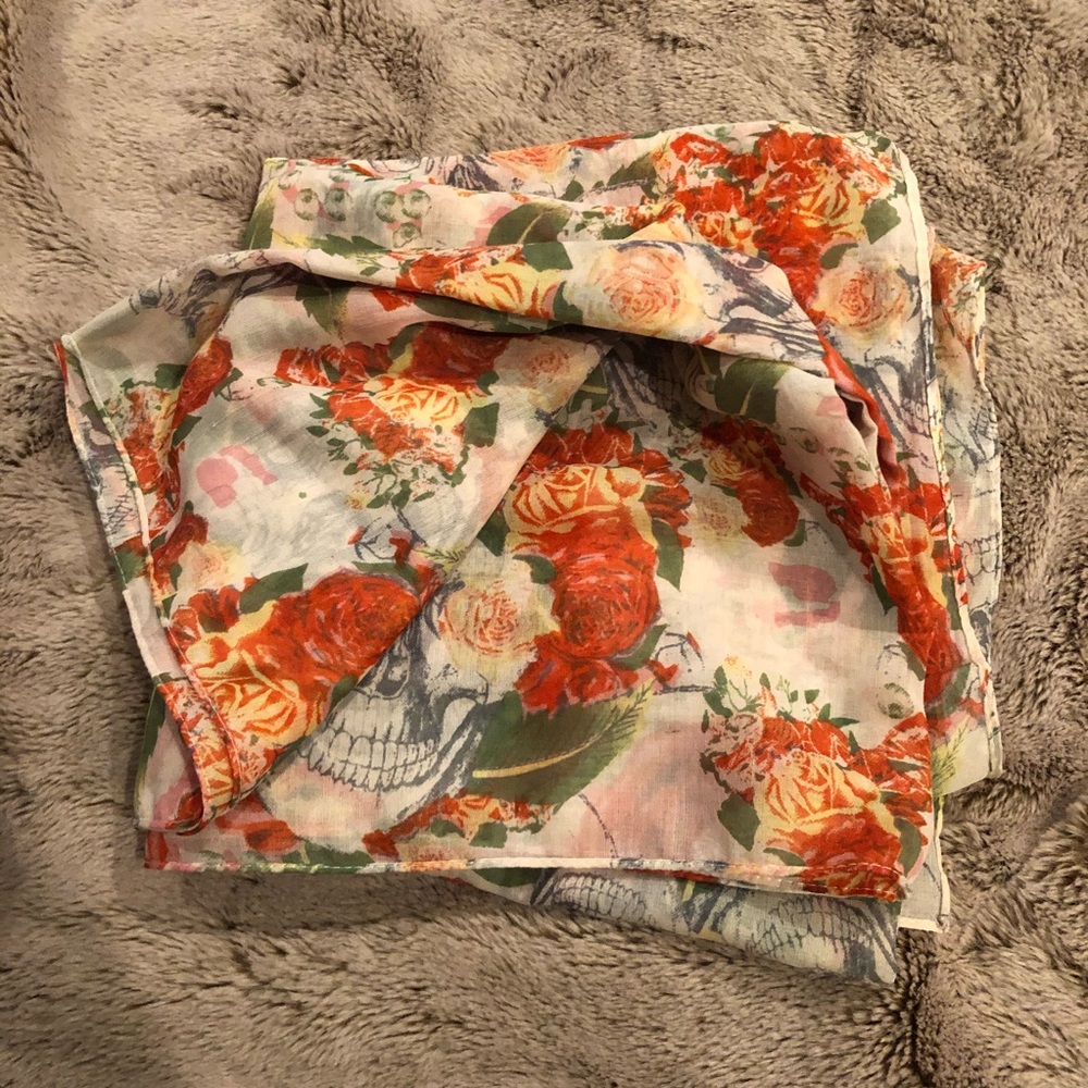 Floral Skull Scarf